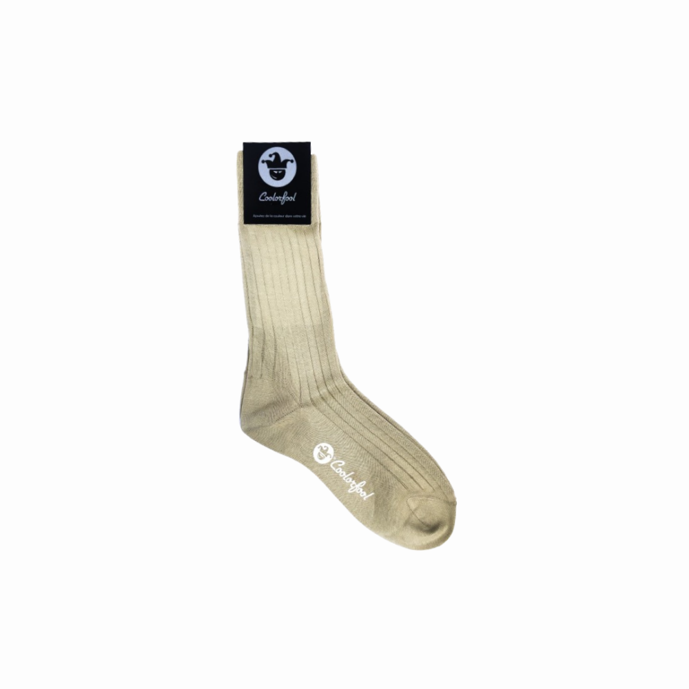 Chaussettes 100% fil d’Écosse – Beige