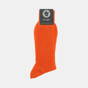 Chaussettes 100% fil d’Écosse – Orange