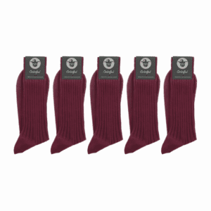 Chaussettes 100% fil d’Écosse – Pack Bordeaux