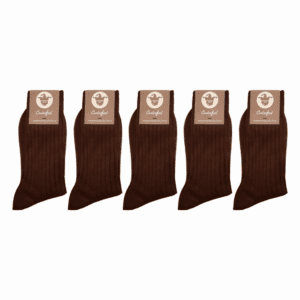 Chaussettes 100% fil d’Écosse – Pack Marron