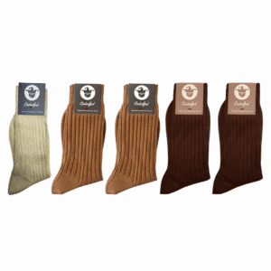 Chaussettes 100% fil d’Écosse – Pack Passion Marron