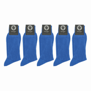 Chaussettes 100% fil d’Écosse – Pack Bleu roi